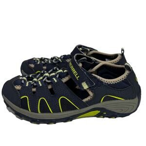 Merrell gray and green unisex‎ boy or girl sandals size 12